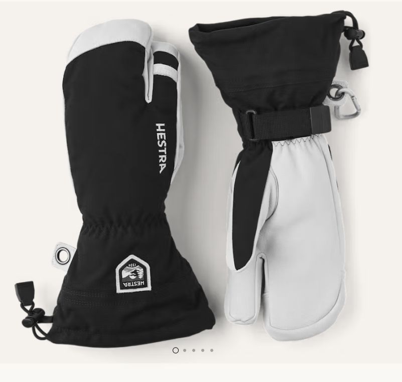 Hestra Army Leather Heli Ski 3-Finger Gloves