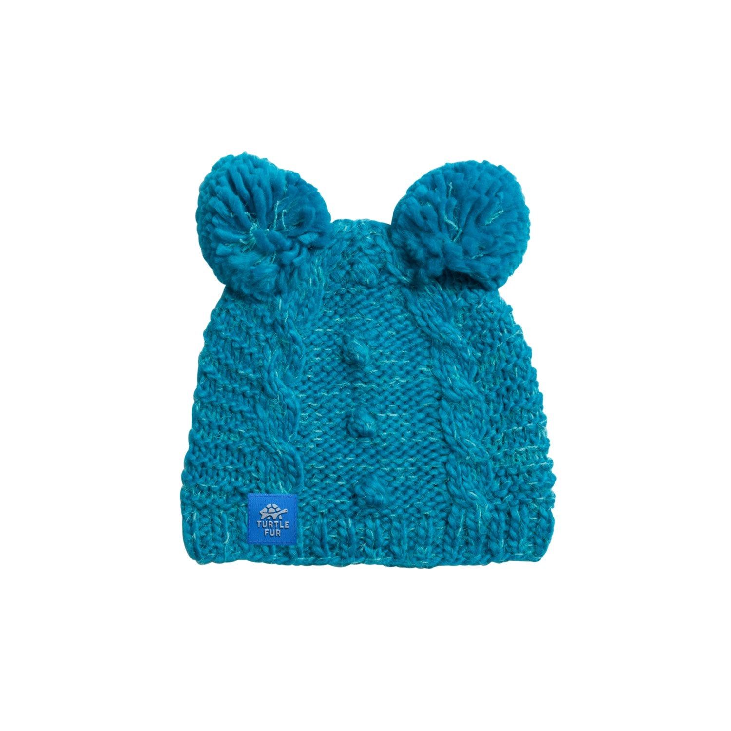 Turtle Fur Kids' Fluff Balls Pom Pom Hat