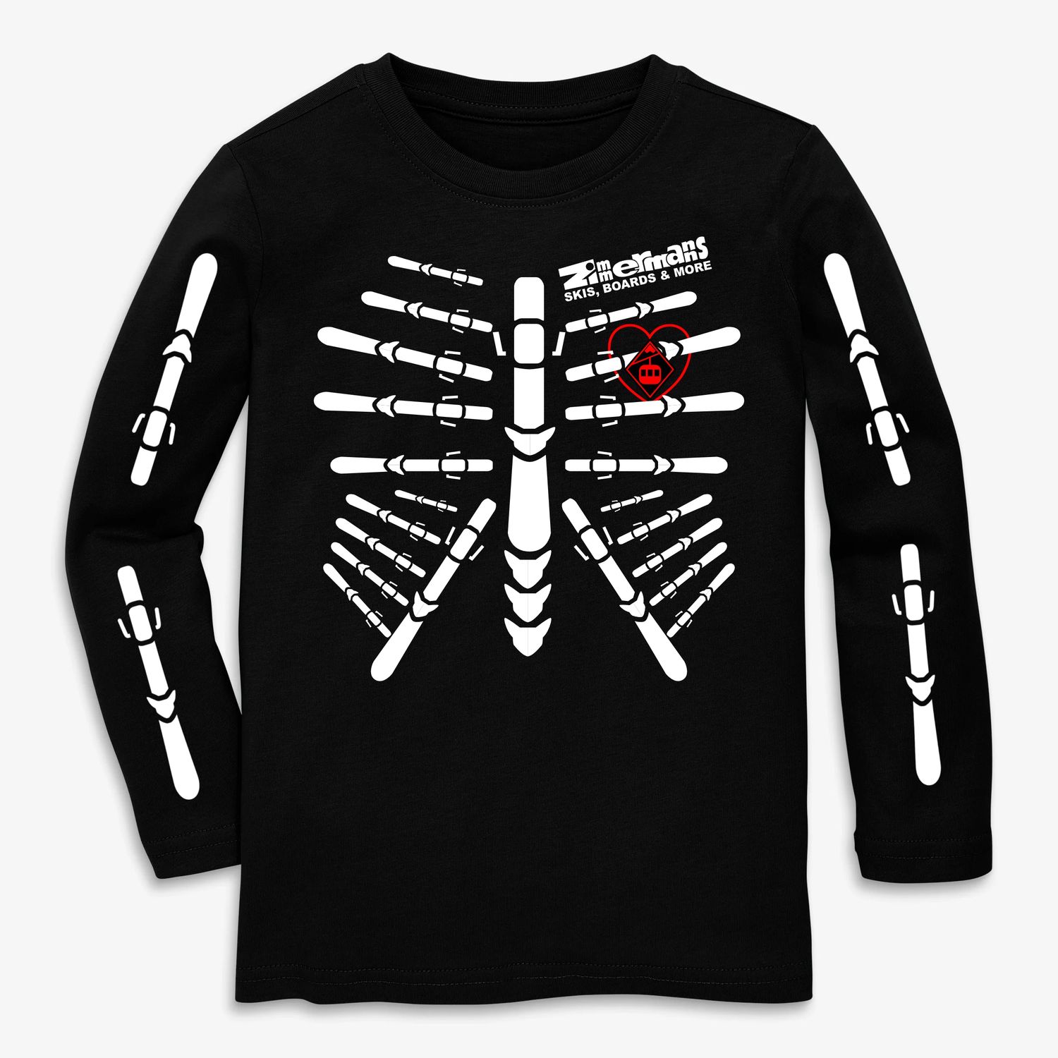 Skileton Long sleeve kids shirt