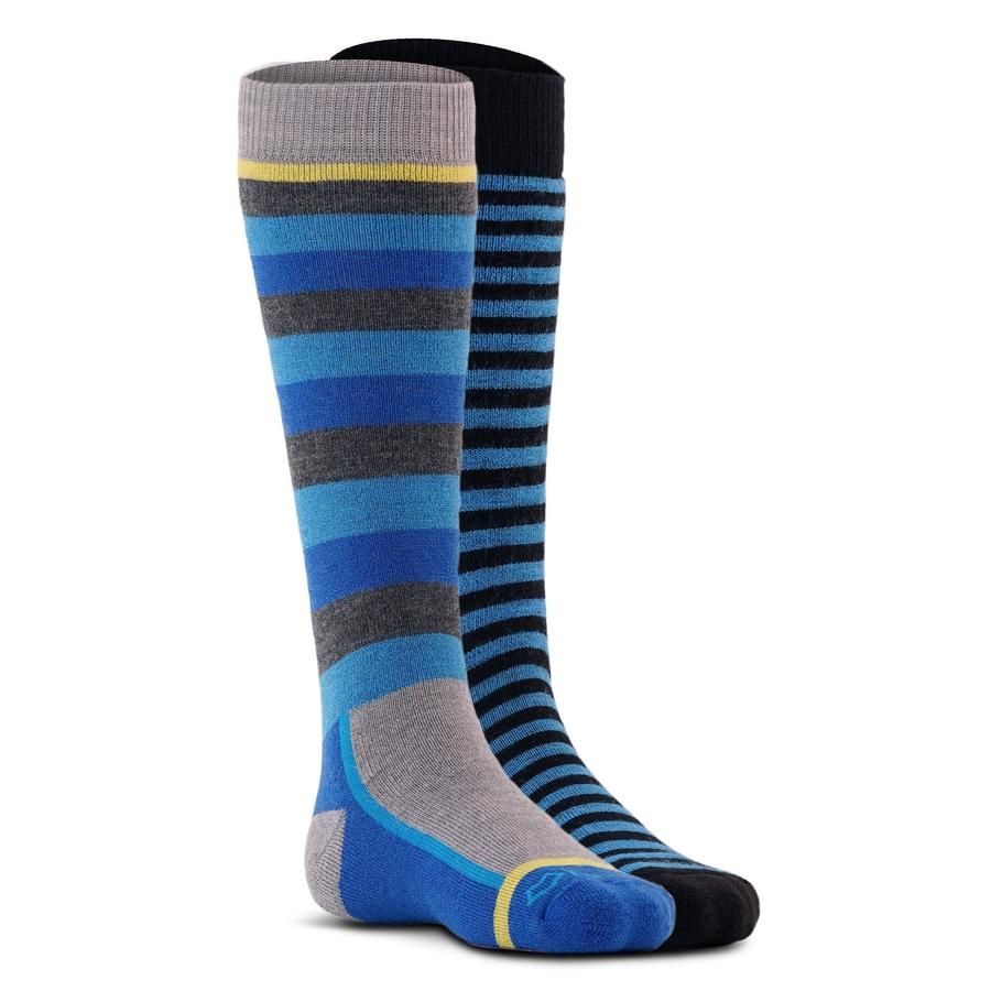 Fox River Snowday 2 Pack Kids Ski Socks Blue