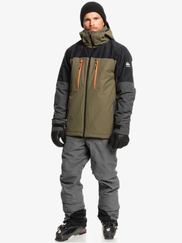 QUIKSILVER MEN'S MISSION PLUS INSULATED JACKET - GRAPE LEAF