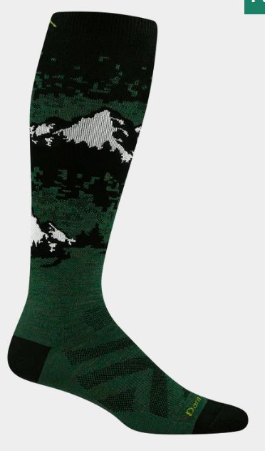 Darn Tough Men's Cold Smoke Over-the-Calf Lightweight Ski &amp; Snowboard Sock