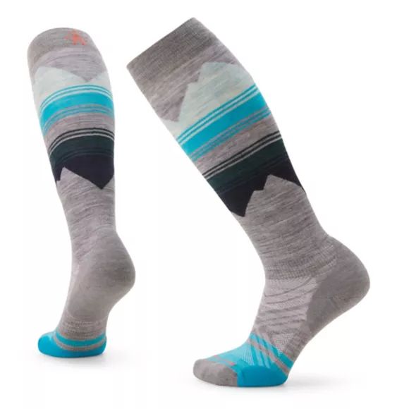 SMARTWOOL WMNS SKI TC SOCK PATTERN LT GREY