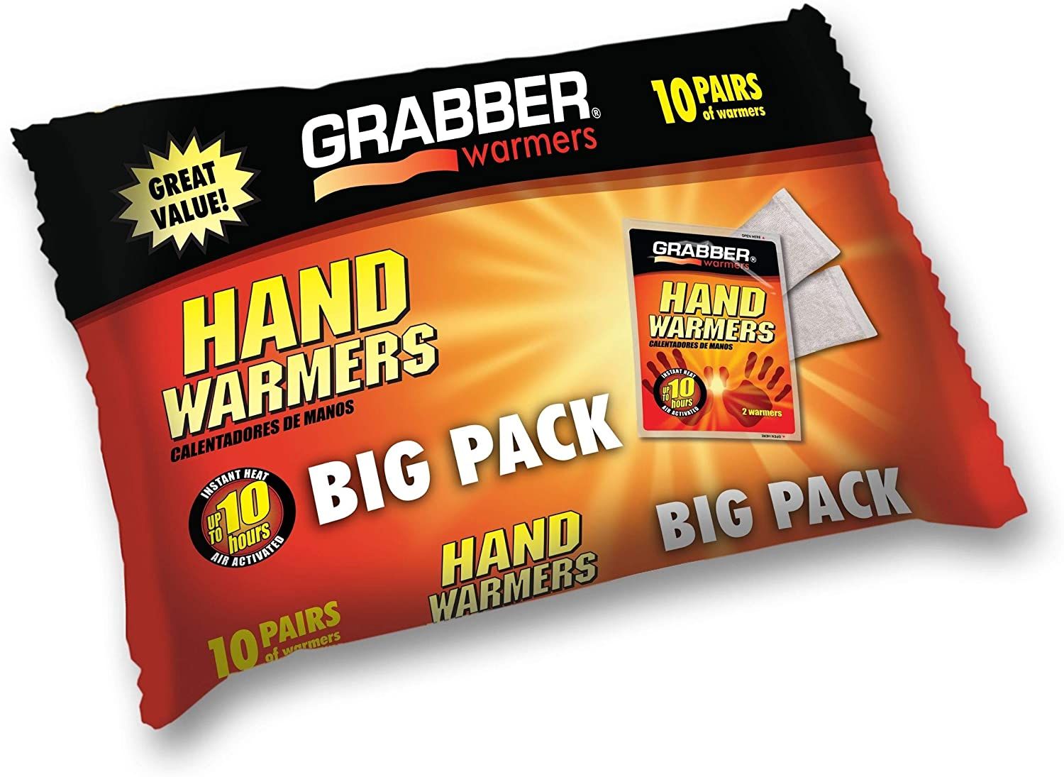 Grabber Hand warmer 10 Pack