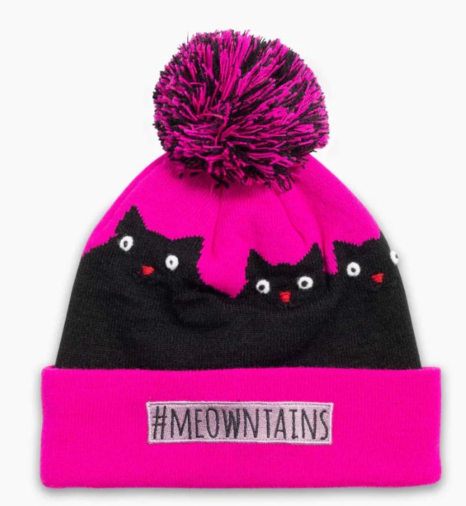 TURTLEFUR KID'S #MEOWTAINS HAT - HOTTIE PINK