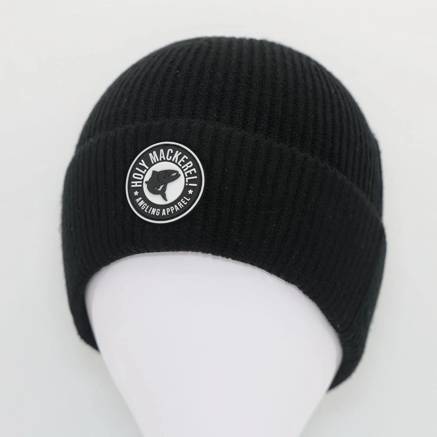 Holy Mackerel! Ribbed Knit Trawler Beanie, Colour: Black