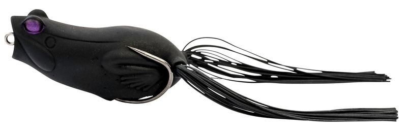 Savage Gear Hop Popper Frog Floating Lure, Colour: Black