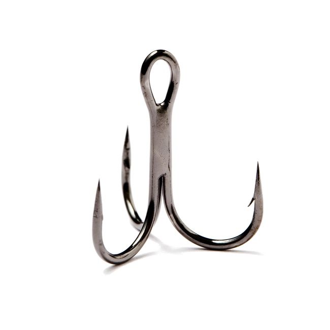 Partridge Black Nickel Round Treble Hooks