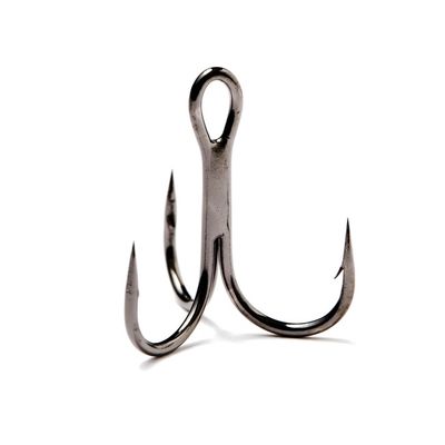 Partridge Black Nickel Round Treble Hooks