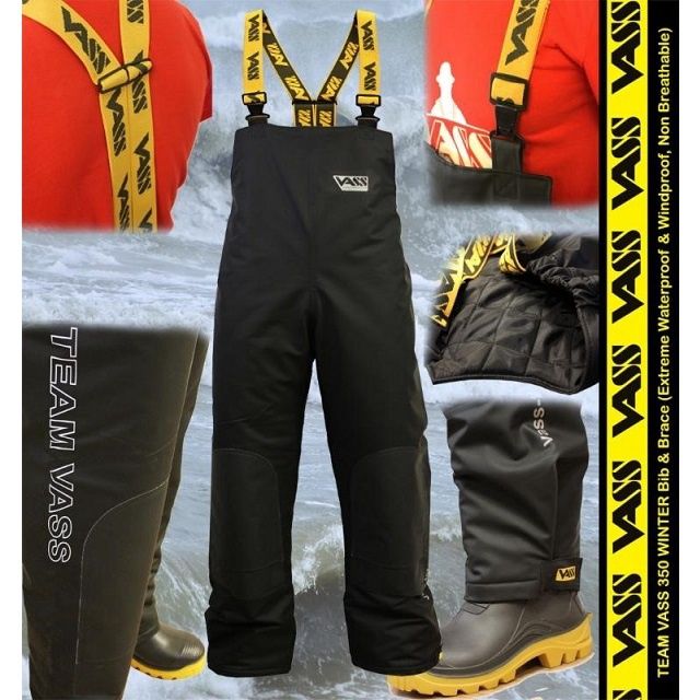 Vass 350 Series Winter Bib &amp; Brace Black