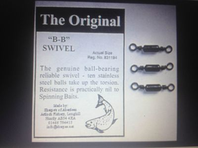 Sharpe's "B-B" Ball Bearing Swivels