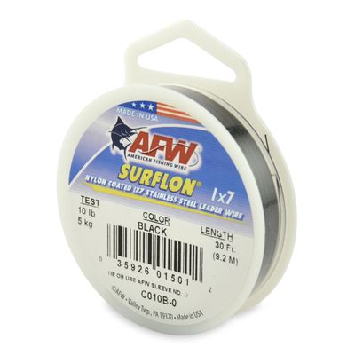 AFW Surflon Nylon Coated 1x7 Stainless Leader Pike Wire