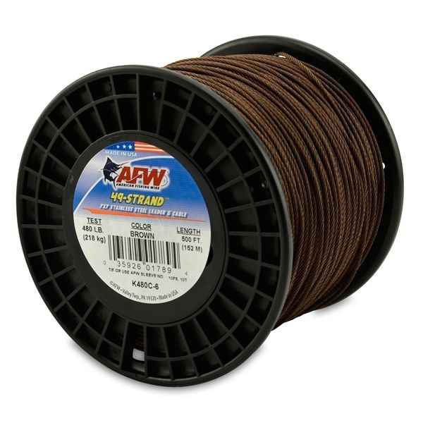 AFW 49 Strand 7x7 Stainless Steel Shark Leader Cable