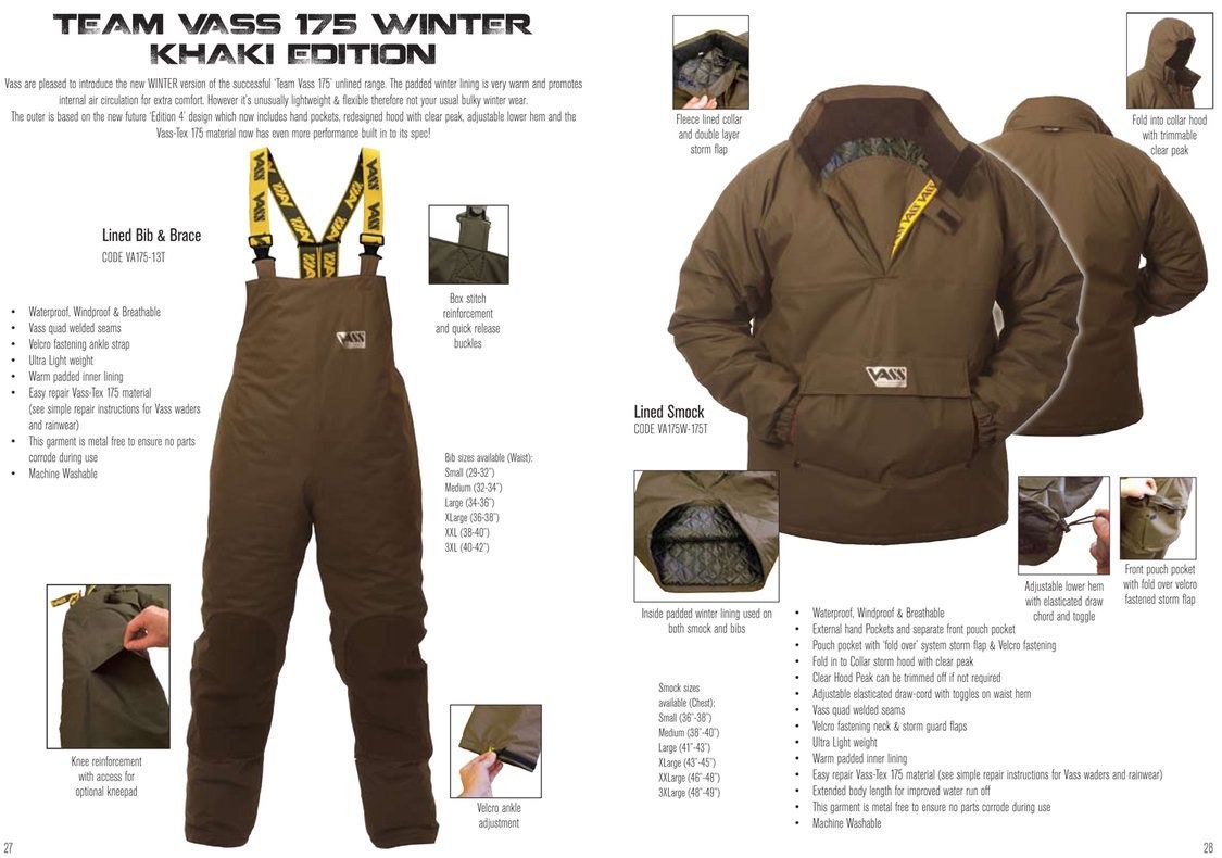 Vass Team 175 Winter Smock