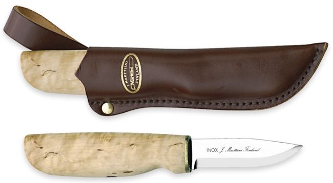 Marttiini Curly Birch Handle Handy Knife