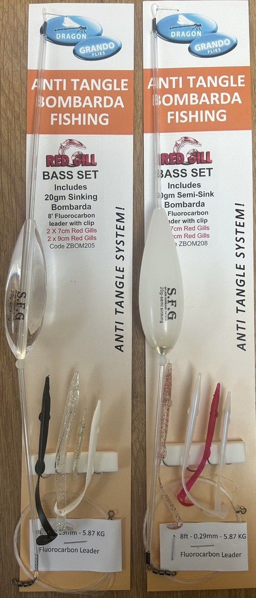 Grando Anti Tangle Bombarda Red Gill Bass Set