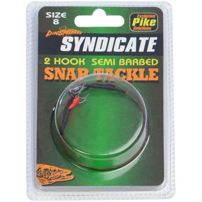 Dinsmores Syndicate 2 Hook Semi Barbed Snap Tackle