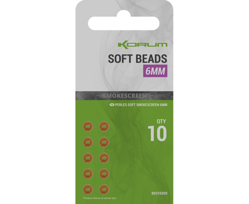 Korum Smokescreen Soft Beads 6mm