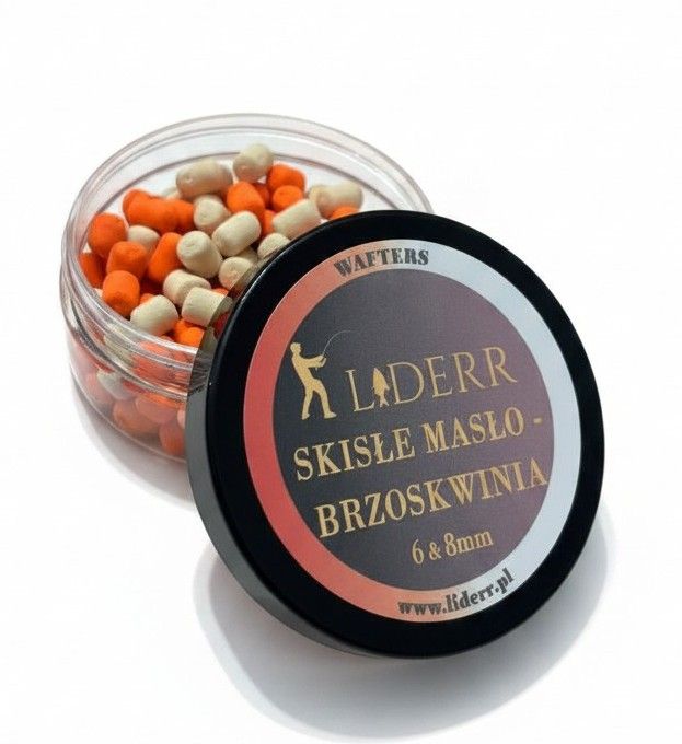WAFTERS SKISŁE MASŁO - BRZOSKWINIA LIDERR WAFTERSY 6 I 8 MM ZANĘTA PRZYNĘTA