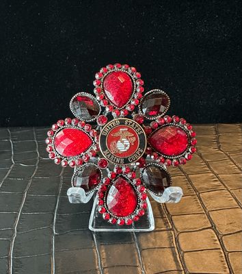 US Marines Bling Pin Brooch