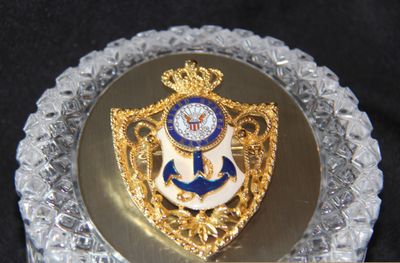 US Navy Bling Pin Brooch