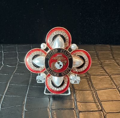 US Marines Bling Pin Brooch