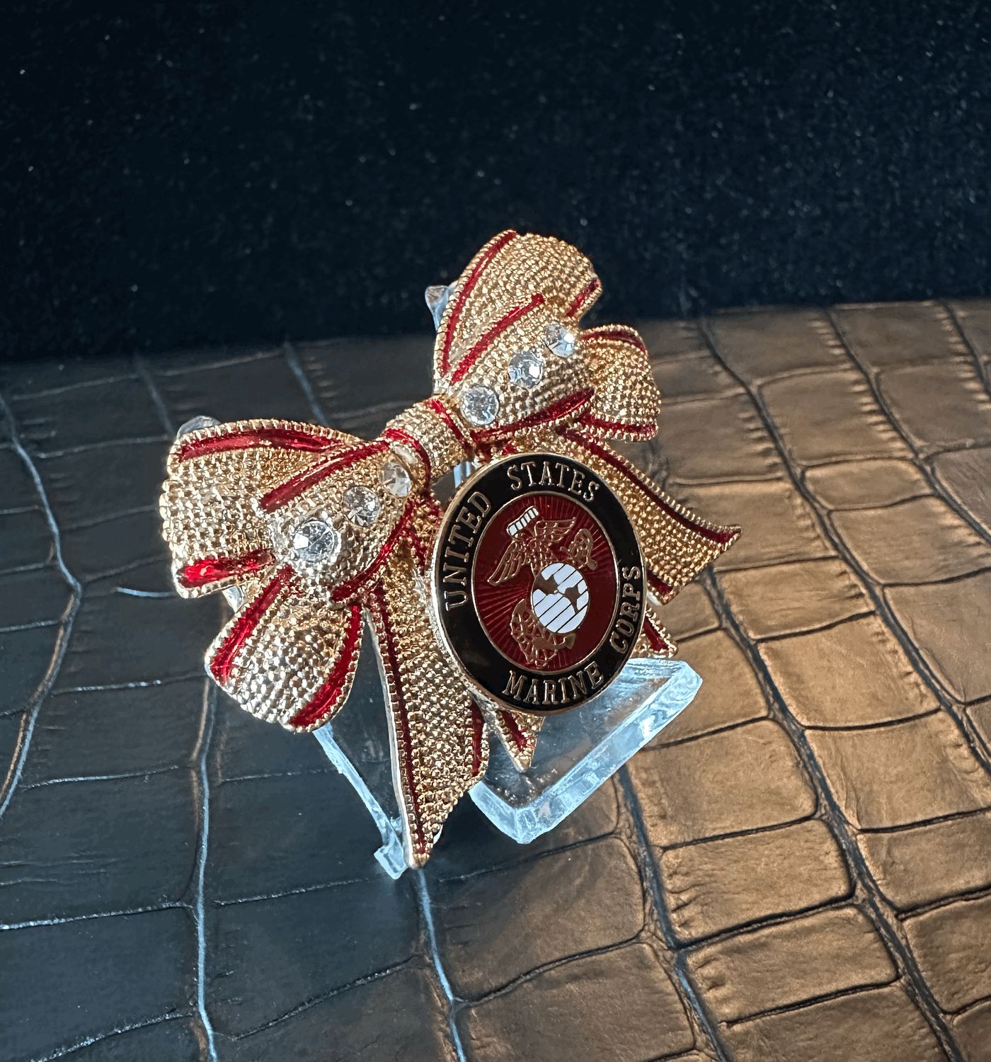 US Marines Bling Pin Brooch