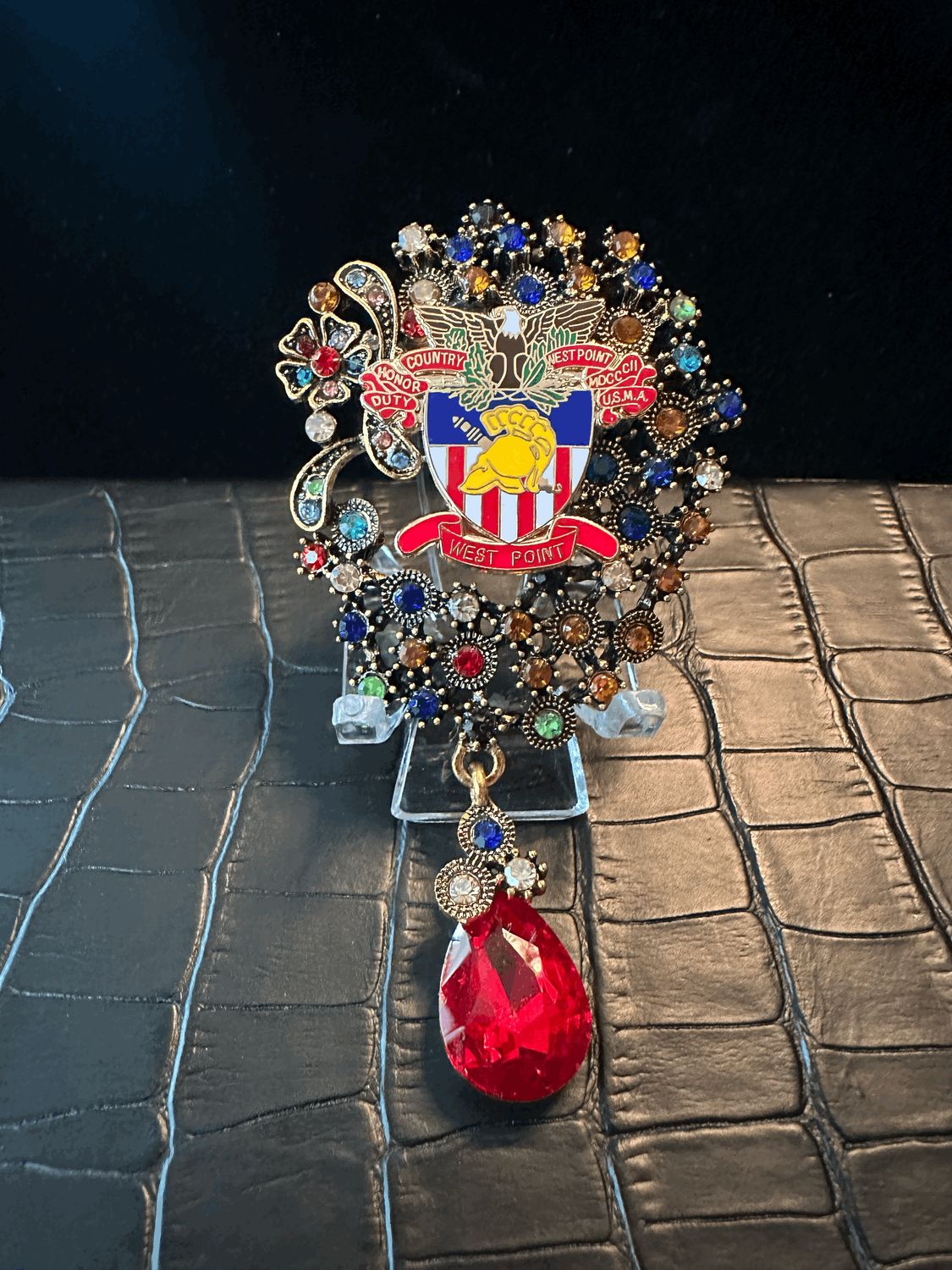 USMA West Point Bling Pin Brooch
