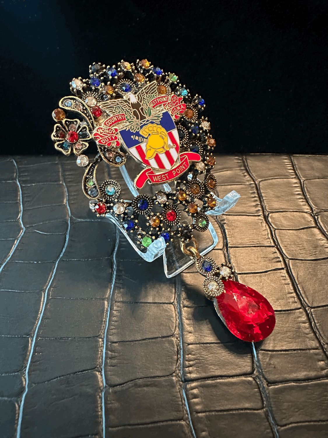 USMA West Point Bling Pin Brooch