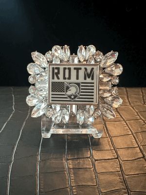 US Army Run of the Marne Bling Pin Brooch