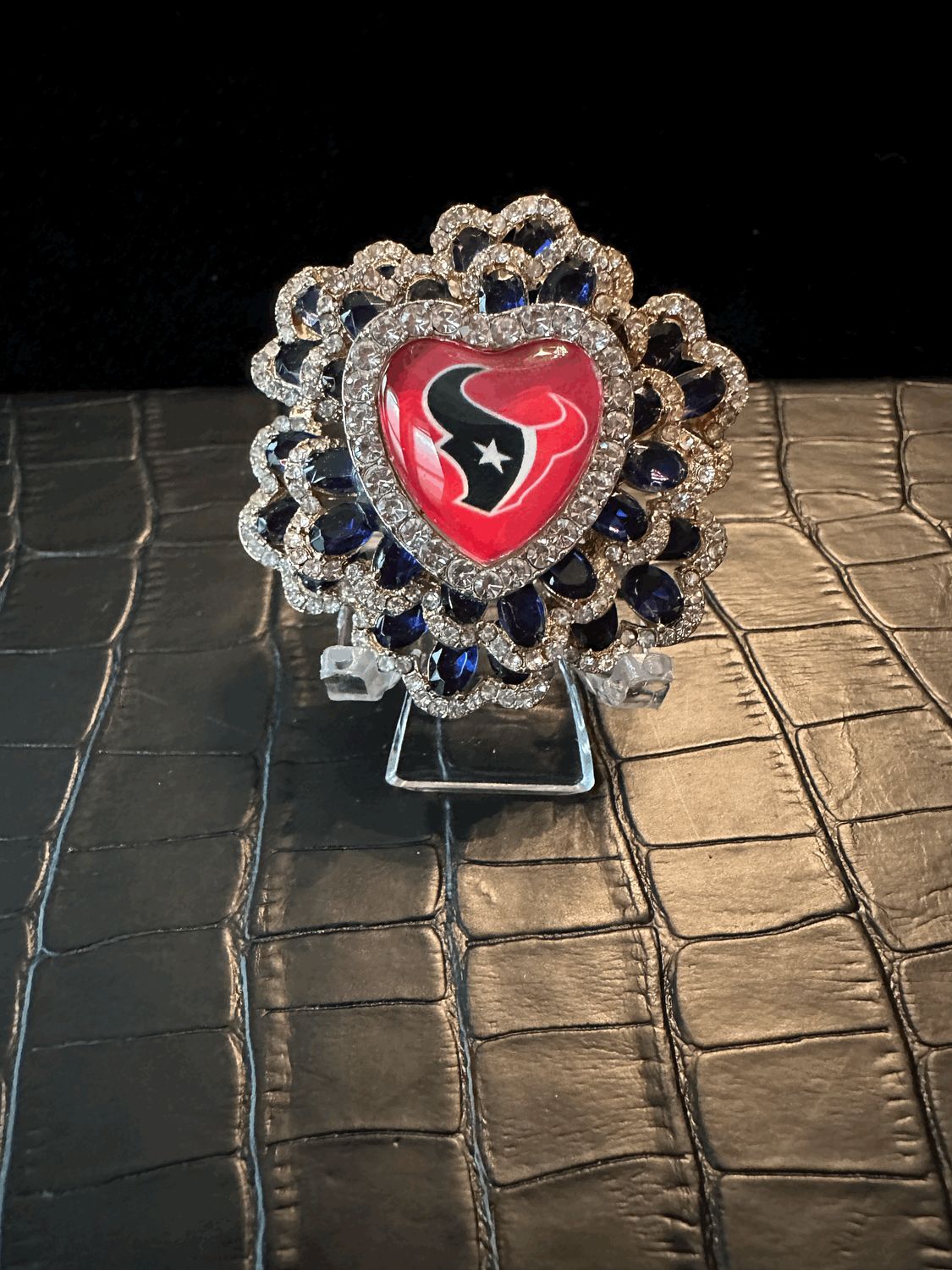 Houston Texans Bling Pin Brooch