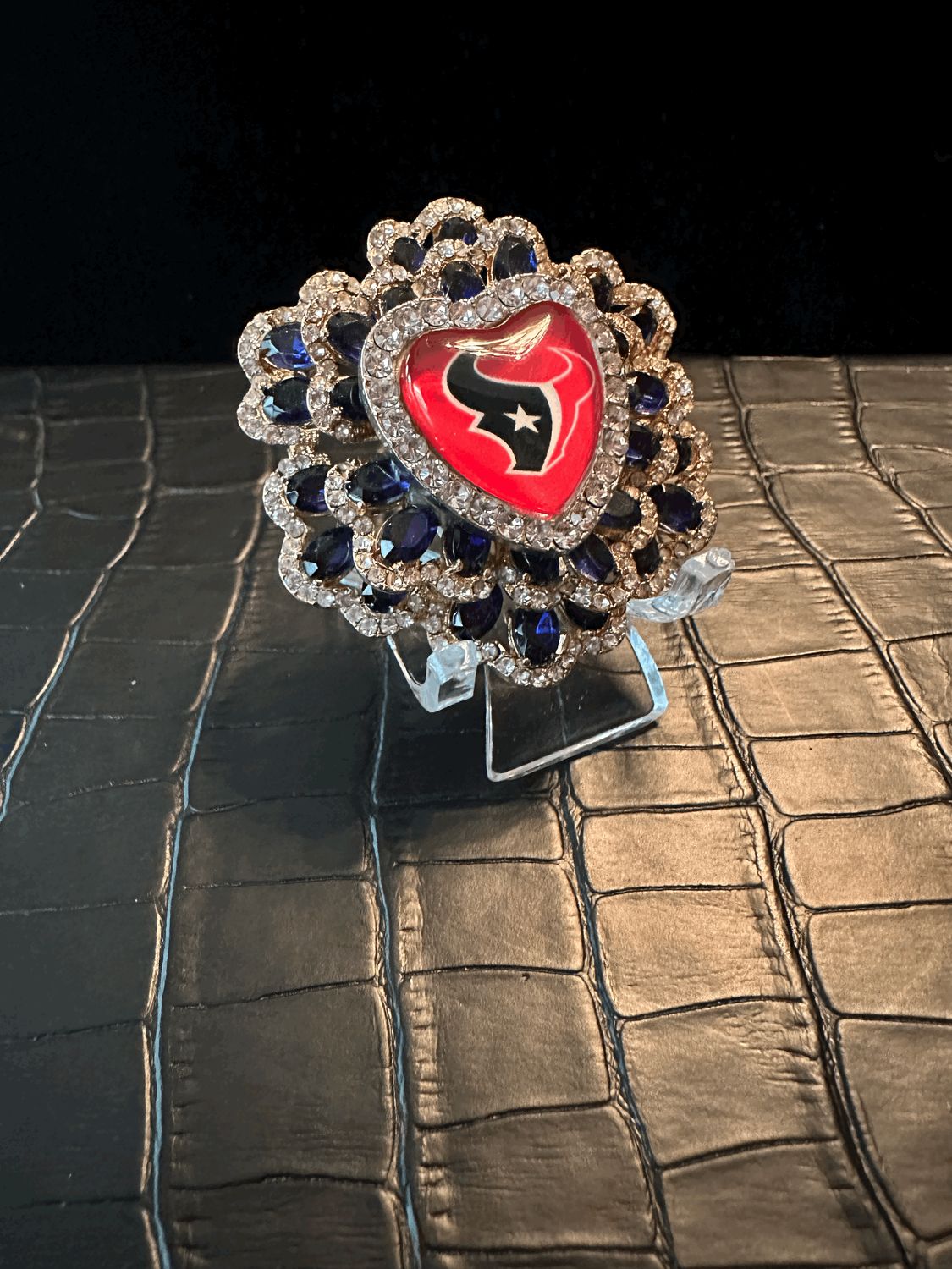 Houston Texans Bling Pin Brooch