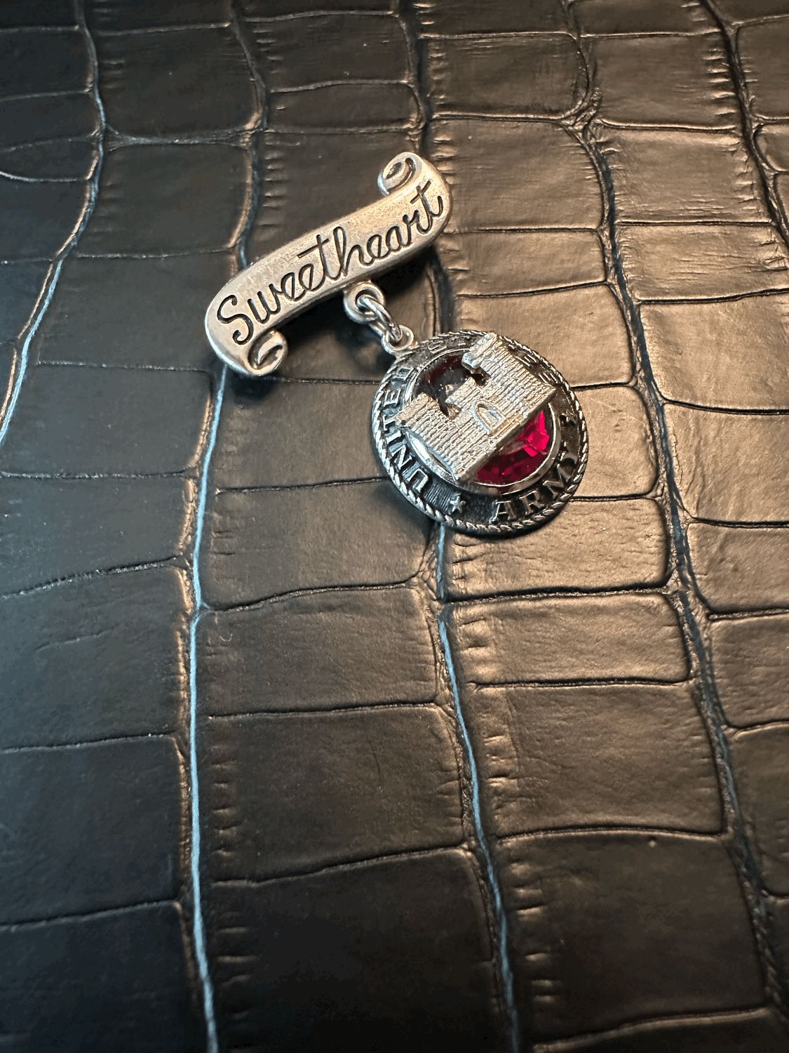US Army Engineer Sweetheart Pin Brooch