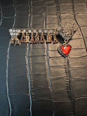USMA West Point Grandmother Bling Pin Brooch