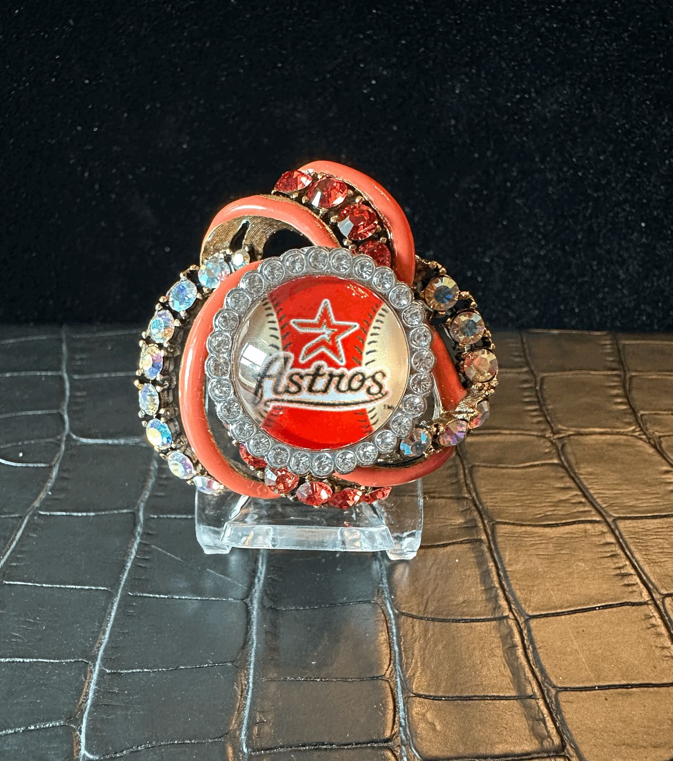 Houston Astros Bling Pin Brooch
