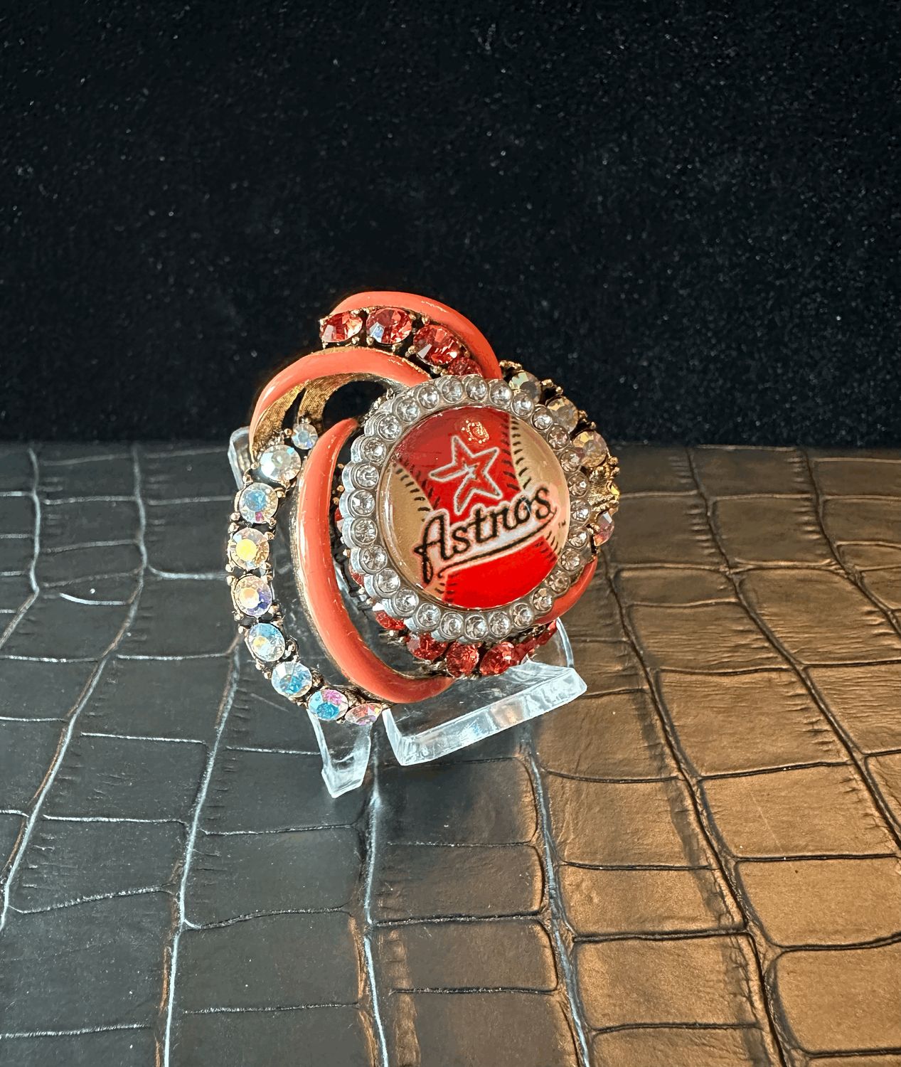 Houston Astros Bling Pin Brooch