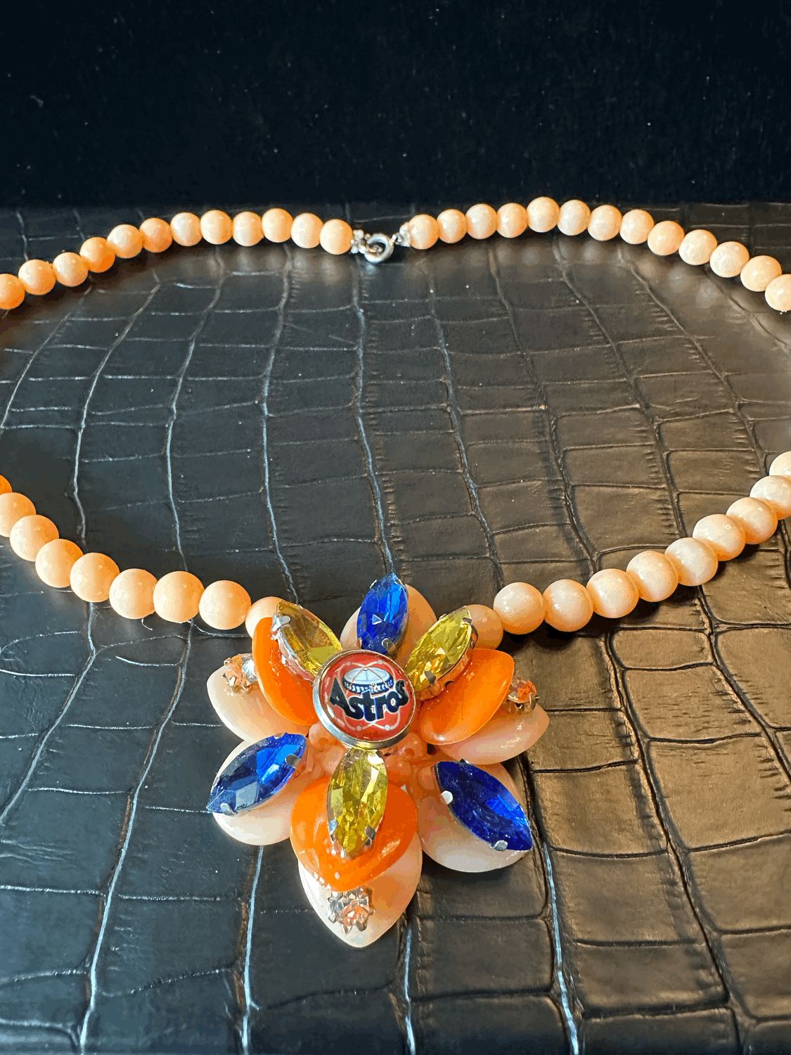 Houston Astros Bling Necklace