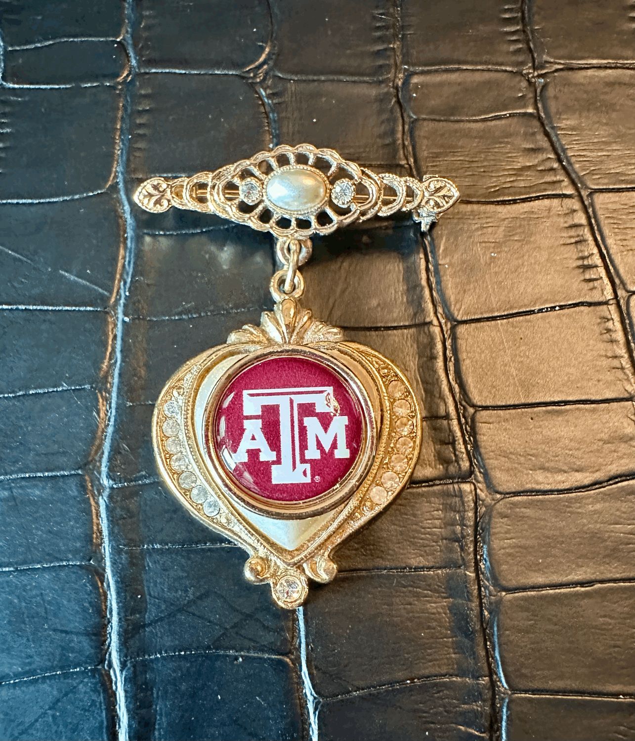 Texas A&amp; M Bling Pin Brooch