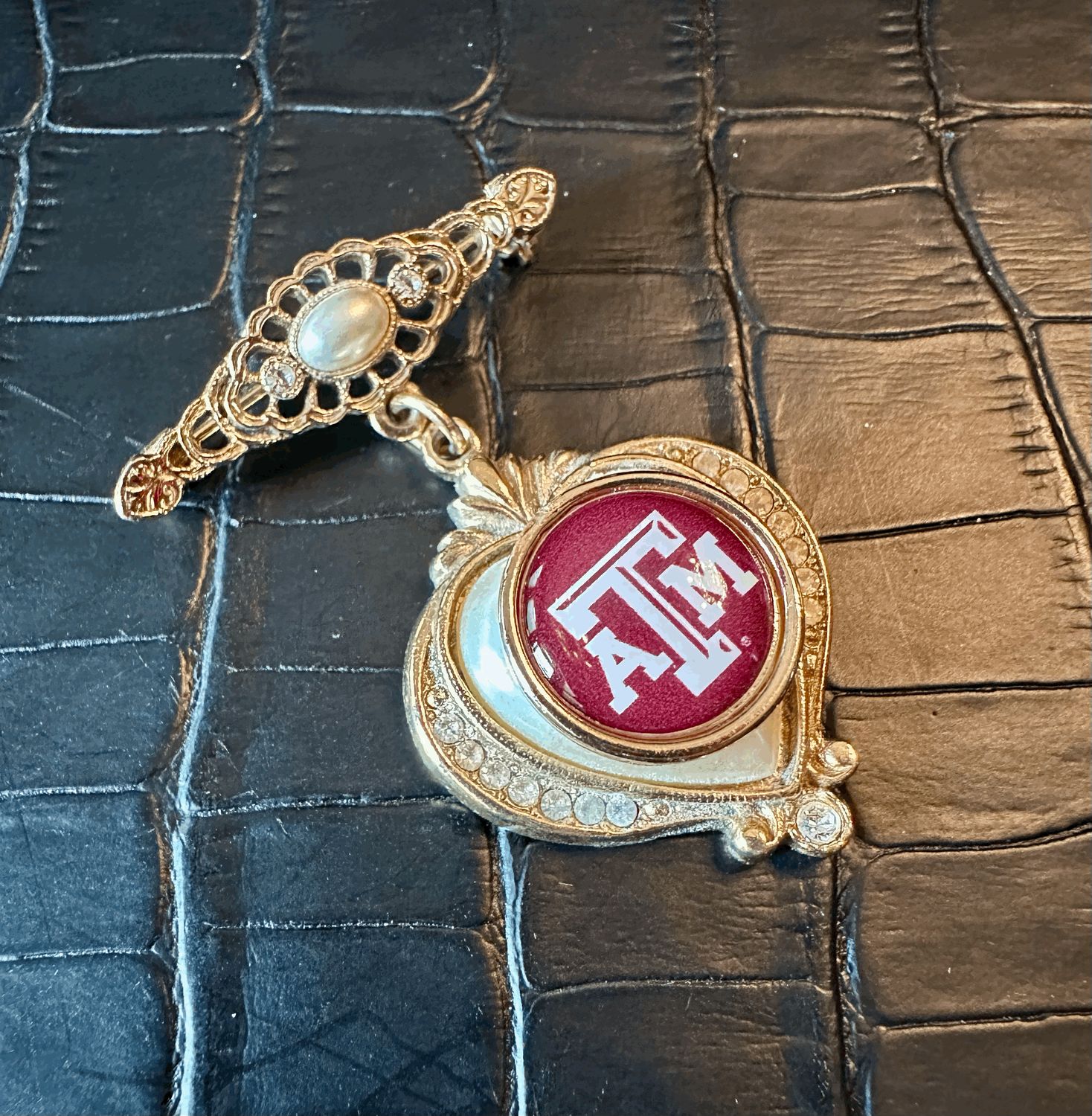 Texas A&amp; M Bling Pin Brooch