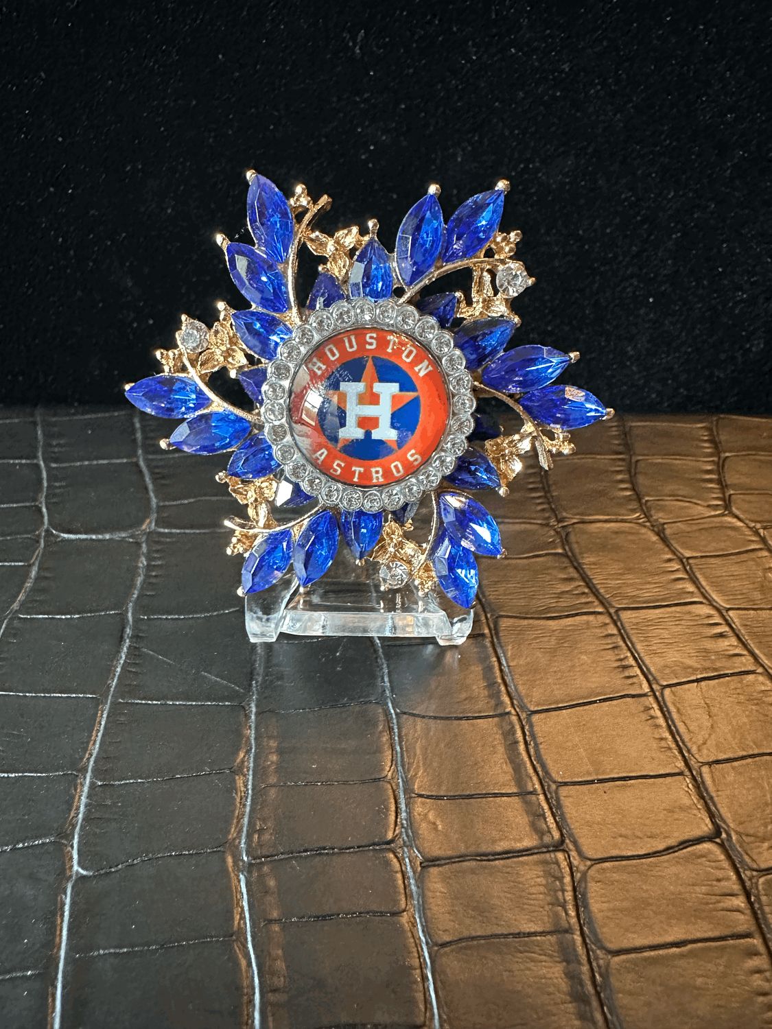 Houston Astros Bling Pin Brooch