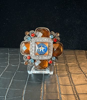 Houston Astros Bling Pin Brooch