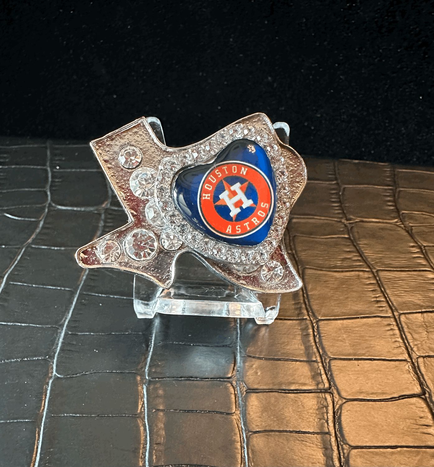 Houston Astros Bling Pin Brooch