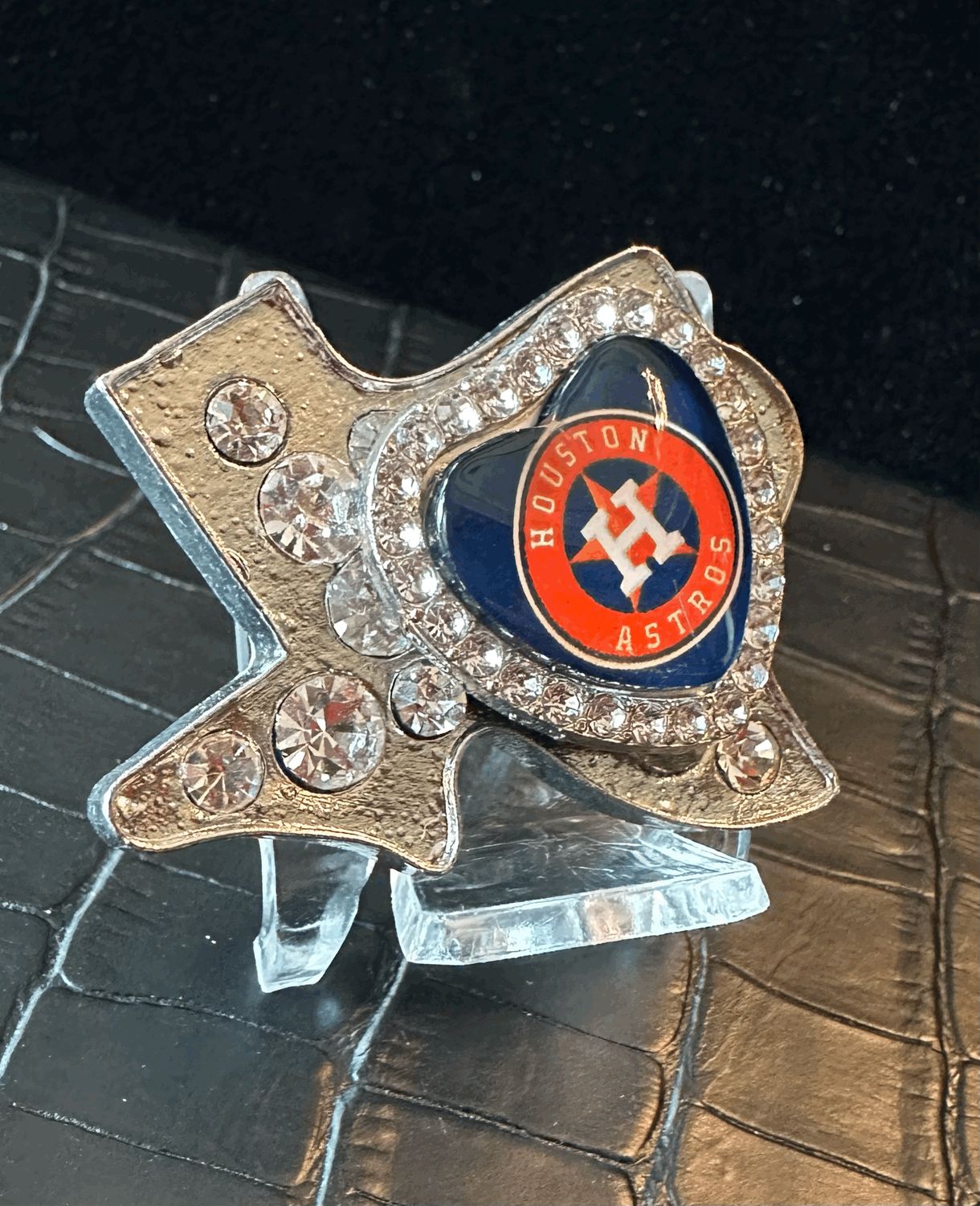 Houston Astros Bling Pin Brooch