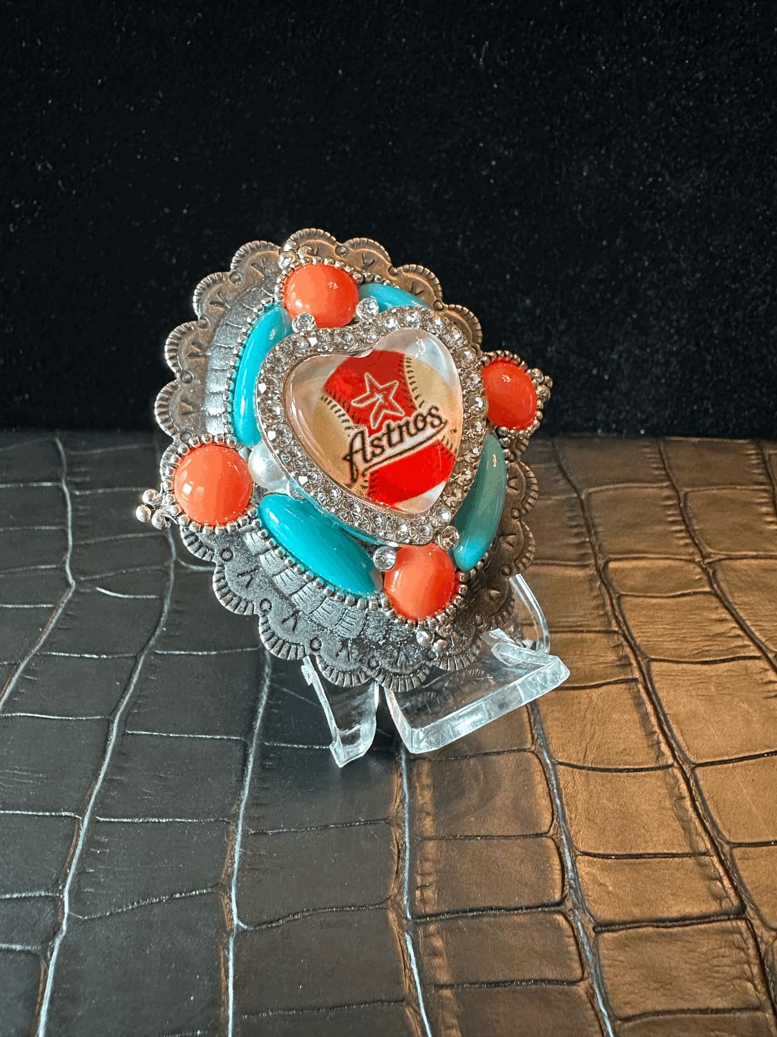 Houston Astros Bling Pin Brooch