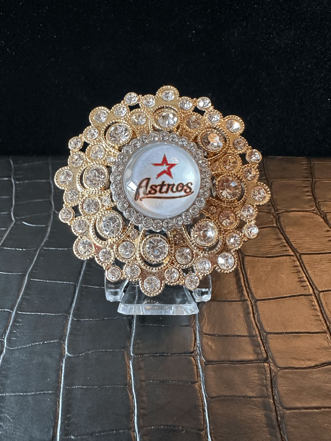 Houston Astros Bling Pin Brooch