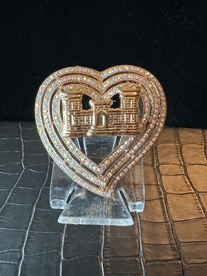 US Army Engineer Bling Pin Brooch