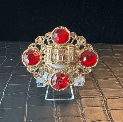 US Army Engineer Bling Pin Brooch