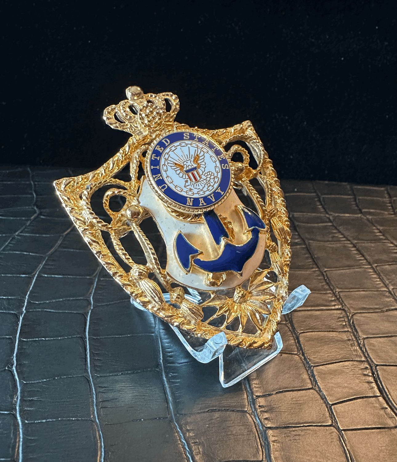 US Navy Bling Pin Brooch