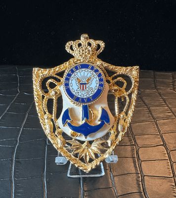 US Navy Bling Pin Brooch