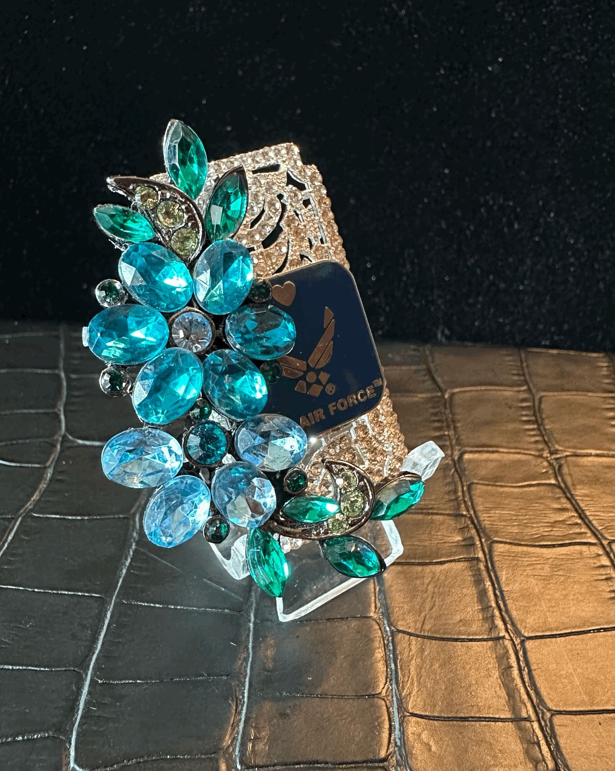US Air Force Bling Pin Brooch